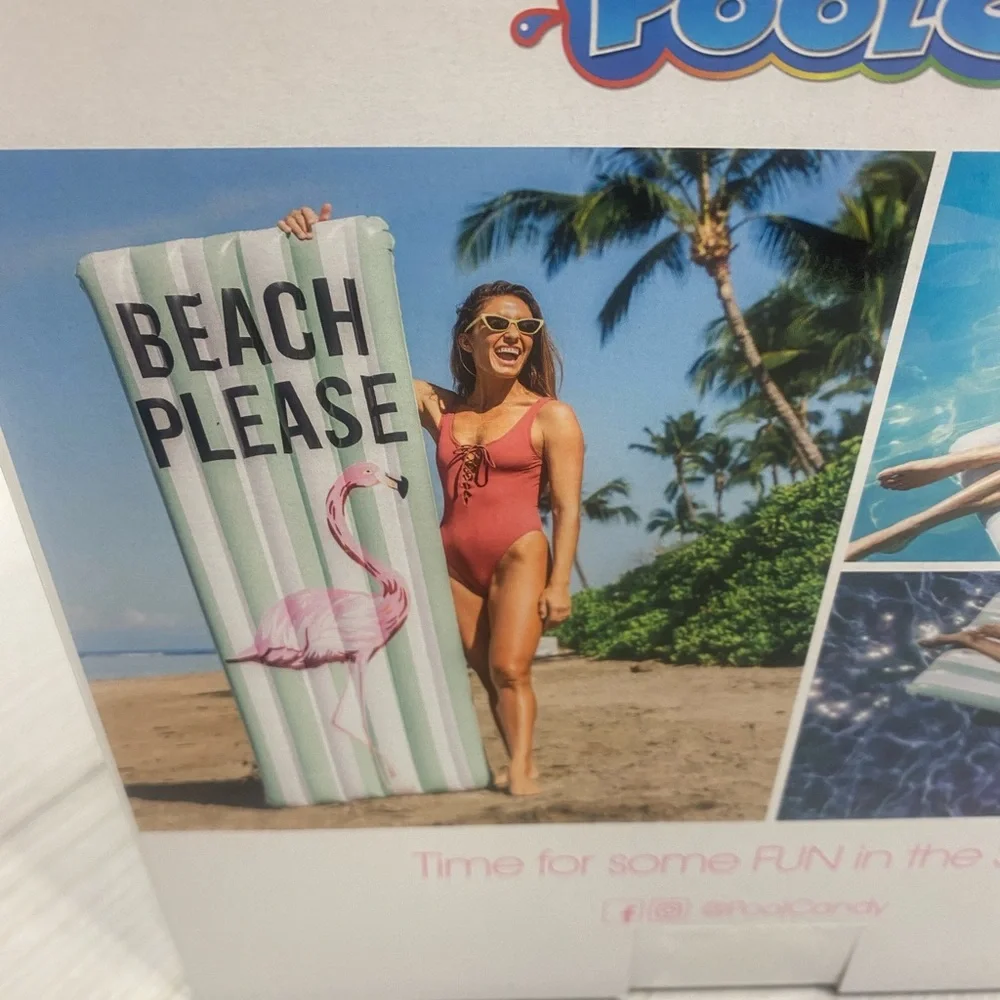 Report Collection PoolCandy Deluxe Inflatable Raft - Pink Flamingo - Picture 6 of 10